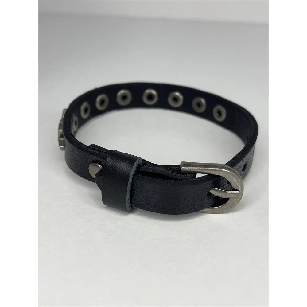 Lot of‎ 5 Punk Rock Star Studded Faux Leather Black- Brand New Sealed